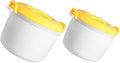 Healifty 2pcs Insulated Rice Cooker Set Cup Microwave Steamer Pot Portable Home Supply