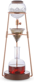 Smoothly Drip Iced Coffee Maker with Adjustable Water Flow Iced Coffee Maker in Stainless Steel and High Borosilicate Glass Coffee Pots