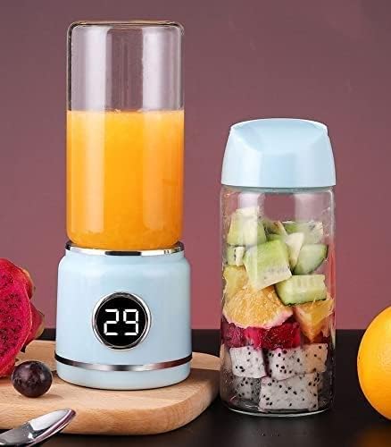 Personal Blender for Shakes Smoothies Food Prep and Frozen Blending with 150-Watt Base and Cups with Spout Lids(Pink)