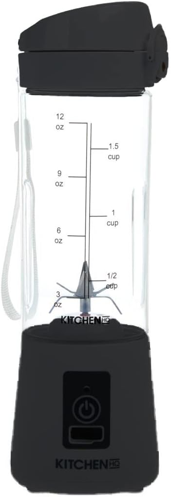 Kitchen HQ Portable Blender with USB and 12 oz. Jar (Renewed)