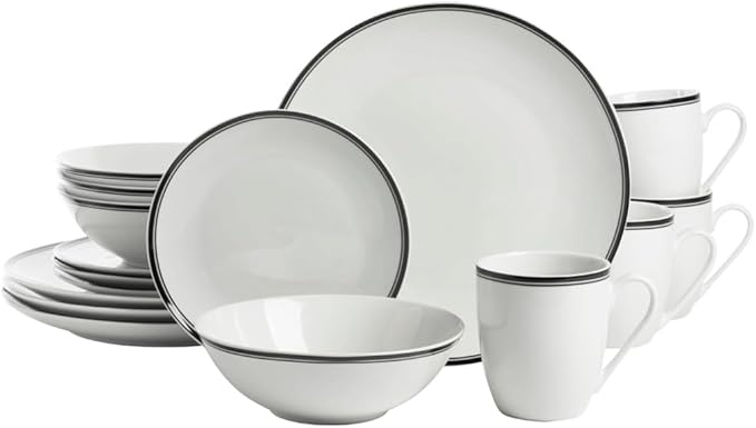 16-Piece Ceramic Dinnerware Set Dinner Set Plates and Dishes Dinner Plates Home Centerpiece
