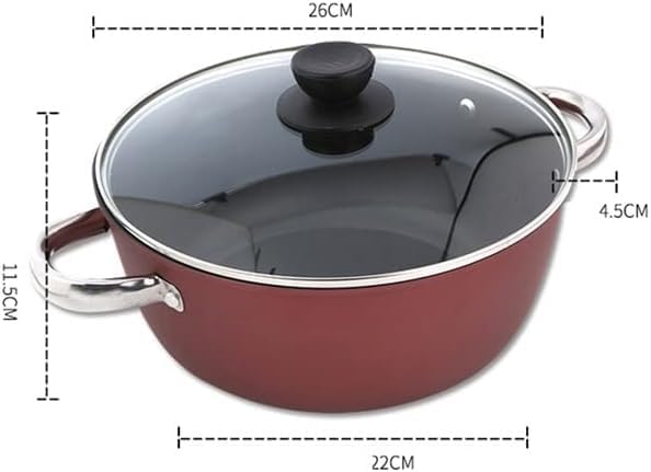 Kitchen Cooking Sets 2pcs Cookware Set Soup Pot with Lid Frying Pan Wrought Iron Non-Stick Cooking Pot Set Kitchen Cookware Sets