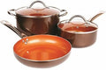 For Copper Cookware Set 5-Piece Luxury Ceramic Induction Non-Stick