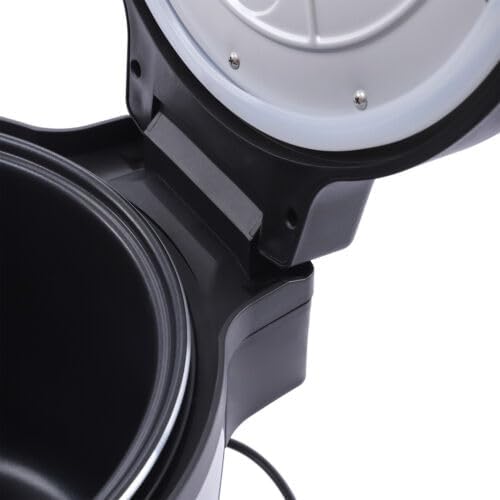 Commercial Rice Warmer 20QT Portable Stainless Steel Heating Non-Stick Inner Pot Rice Heater Dual Temperature Control Design Makes Soups Stews Grains Cereals for Restaurant Party Family