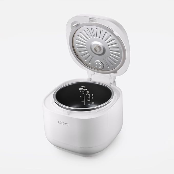 PN Poongnyun Micom Mono 6 Electric Rice Cooker White 6 Servings ETL Certified