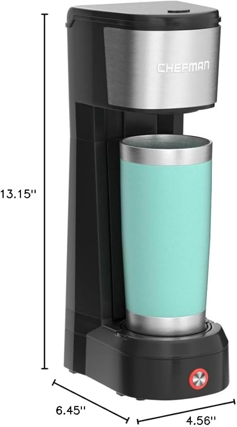 Chefman InstaCoffee Max The Easiest Way to Brew the Boldest Single-Serve Coffee Use Fresh And Flavorful Grounds or K-Cups