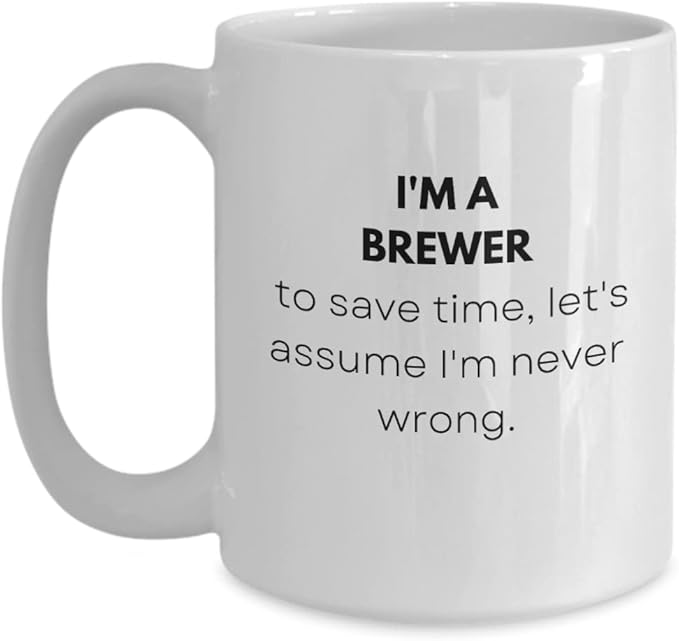 Brewer Mug Gift Ideas For Brewer Birthday Beer Brewer Home Beer Brewer Brewer Novelty Gifts Funny Brewer Coffee Cup