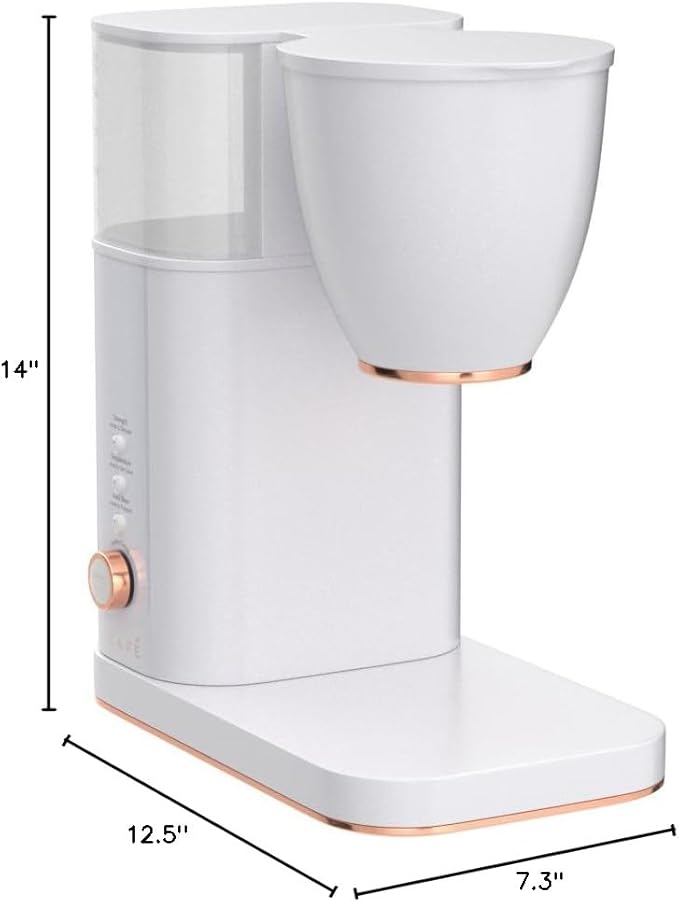Café Specialty Drip Coffee Maker | 10-Cup Glass Carafe | WiFi Enabled Voice-to-Brew Technology | Smart Home Kitchen Essentials | SCA Certified Barista-Quality Brew | Matte White