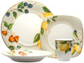 212 Main Fruit Salad 16 Piece Dinnerware Set with Square Salad