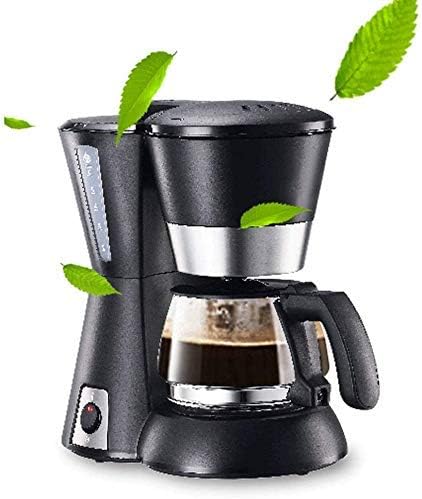 Coffee Machine Coffee Machine Filter Coffee Machine0.65L Capacity Coffee Maker Producing Up to 6 CupsAnti-Drip System Permanent Reusable FilterBlackCompatible with Espresso C