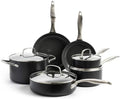 For Canterbury 11-Piece Aluminum Hard Anodized Healthy Ceramic Nonstick Cookware Set