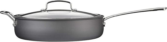 Cuisinart Contour Hard Anodized 5-Quart Saute Pan with Helper Handle and Cover