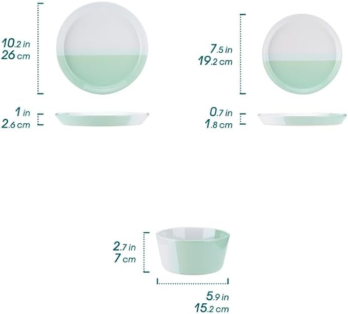 12 Piece Embossed Stoneware Tableware Set with Dinner Dessert Plate Soup Bowl Mug Service for 4