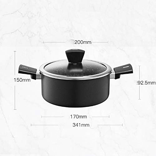 Maifanshi 4 Piece Pot Set Household Non Stick Pot Induction Cooker Wok Suit Kitchen Pots and Pans Cookware Set