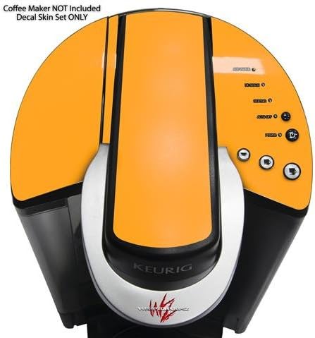 Decal Style Vinyl Skin compatible with Keurig K40 Elite Coffee Makers Solids Collection Orange (COFFEE MAKER NOT INCLUDED)