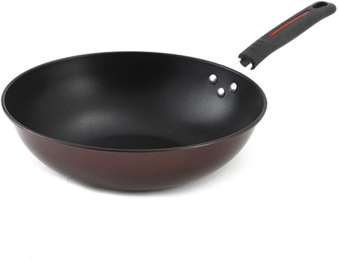 Cooking Pot 3-Piece Non-Stick Pan Set Wok Frying Pan Soup Pot with Anti-Scald Handle and Water-Based NonStick Coating Suitable for Gas Stoves Etc. vision