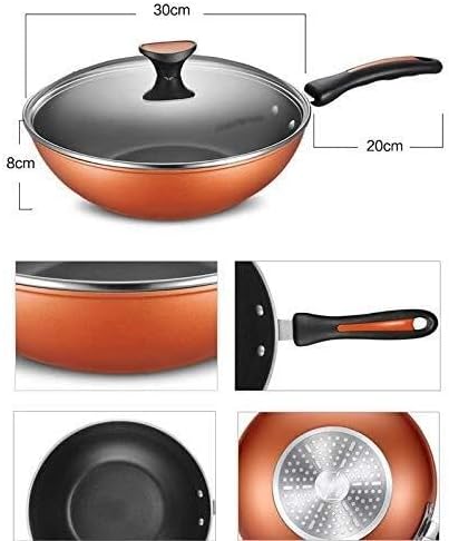 Household Non-Stick 3-Piece Aluminum Alloy Cookware Set with Tempered Glass Lids Induction &amp Gas Stove Compatible