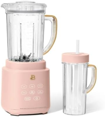 PowerExact Blender System Touch Activated High Performance With On The Go 20 oz Cup (Rose Pink)