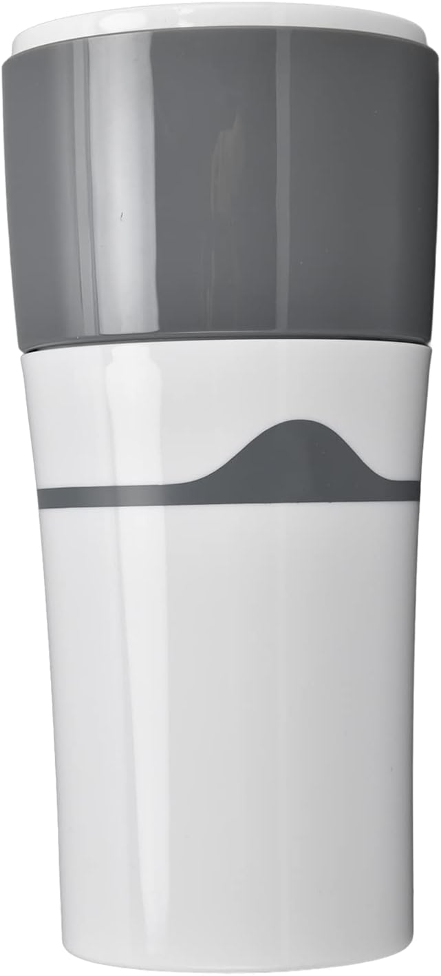 Fydun 450ml Portable Travel Coffee Maker Machine for Capsules Drip Coffee Machine for Home Use (Grey White)