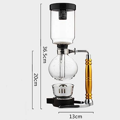 Japanese Style Siphon Coffee Maker Tea Siphon Pot Vacuum Coffeemaker Glass Type Coffee Machine Filter-3 Cups