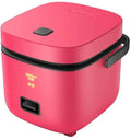 1.2L Mini Rice Cooker - Multi-Function Removable Nonstick Pot for Cooking Rice Soup Stews &amp Oatmeal Suitable for 1-3 PeopleRed