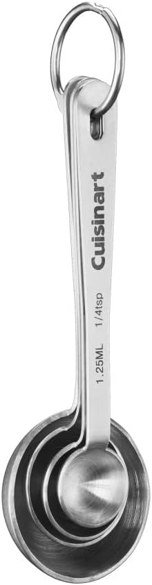 Cuisinart Coffee Maker 14-Cup Glass Carafe Fully Automatic for Brew Strength Control &amp 1-4 Cup Setting Stainless Steel DCC-3200P1 &amp CTG-00-SMP Stainless Steel Measuring Spoons Set of 4Si
