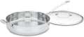 Cuisinart Contour Stainless 5-Quart Saute Pan with Helper Handle and Glass CoverSilver