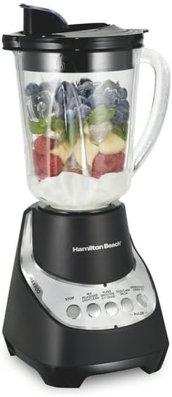 Wave Action Quiet Blender 48 Oz. Glass Jar 12 Blending Functions Black 53530F ICE-CRUSHING POWER ULTRA-SMOOTH RESULTS WITH PATENTED WAVE~ACTION SYSTEM
