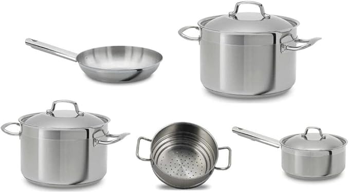 Teka 49004841 5pcs Pan Kit - Pan Kits Stainless Steel Stainless Steel Uncoated Stainless Steel Stainless Steel Stainless Steel)