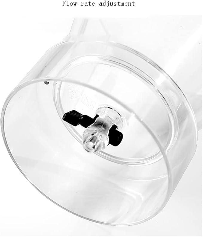 JITEM Cafetera Glass Ice Cold Dripper Coffee and Tea Maker Manual Dripper Brewer Maker with Filter Adjustable Water Flow Tabletop Coffee Maker for Coffee or Tea