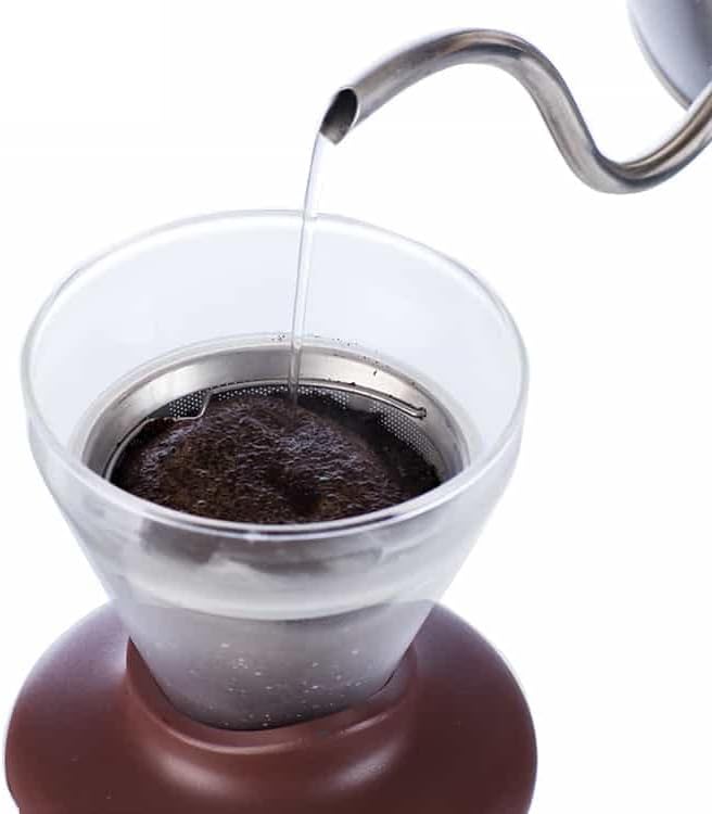 Deluxe Cold Brew Coffee Maker with Removable Stainless Steel Filter (Hot/Cold Coffee Brew 14oz)