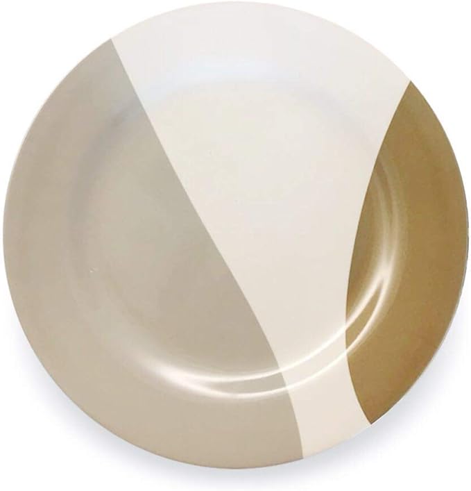 Bowla 12-Piece Melamine Dinnerware Set - Service for 4 (Moden Strip I)