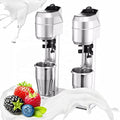 Dual Head Milkshake Maker 600W Electric Stainless Steel Smoothie Frappe Mixer 30000 RMP/Min Speed Regulation Above 3 Gears