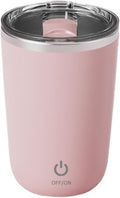 Self Stirring Coffee Mug USB Rechargeable Automatic Coffee Mixing Cup Self Stirring Magnetic Mug Stainless Steel Milk Blender Smart Mixer Water CupElectric Stirring Cup(Pink)