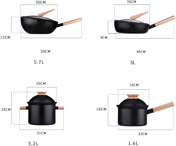 Cookware Set Pan Non Stick Cooking Pot Kitchen Dining Bar Cooker