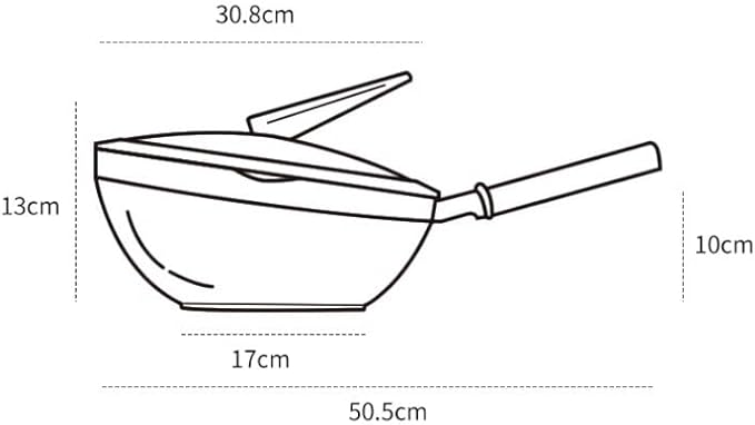 Pots and Pans Set 2 Pcs Cookware Set Wok Milk Pot Non-Stick Household Cooking Pot Kitchen Supplies Kitchen Cooking Set