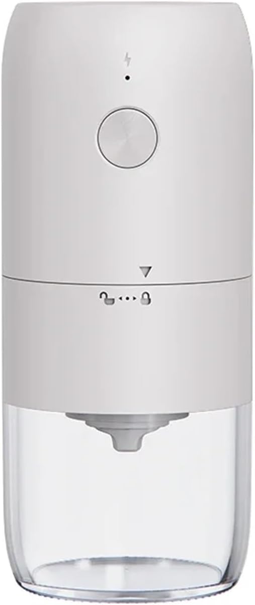 Portable Coffee Machine Electric Coffee Grinder YPE-C USB Charging Electric Recharable Coffee Bean Grinding Blender Coffee Bean Grinding Machinefor Outdoor Travel Picnic(White)