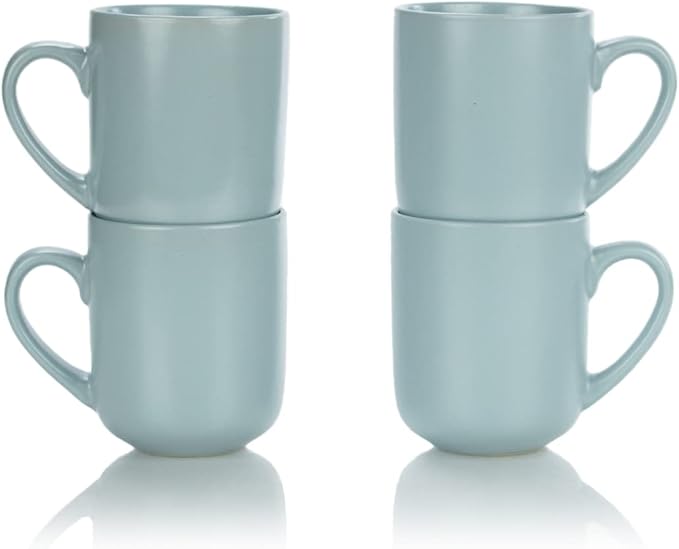 Everything Kitchens Modern Flat Dinnerware Collection (Harper 16 Piece Dinnerware Set)