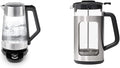 OXO Brew Adjustable Temperature Kettle Electric Clear &amp Brew Stainless Steel French Press Coffee Maker – 32oz