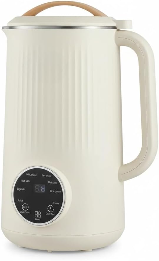 8 in 1 Nut Milk Maker Blender 32oz Homemade Soy Almond Oat Coconut Plant Based and Non Dairy Beverages Automatic Soybean Machine With Delay Start/Keep Warm/Boil Water Cream