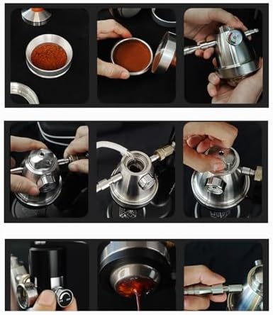 Pneumatic Espresso Coffee Machine Manual Espresso Machines With Pressure Gauge Adjustable Bracket Fast Exhaust