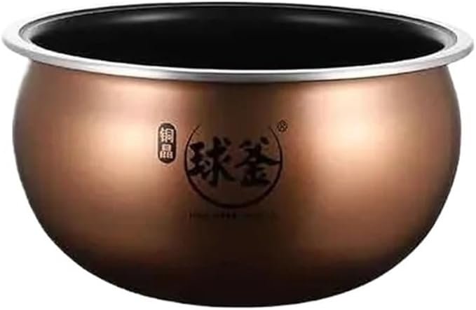 Electric Rice Cooker Inner Pot Compatible for SUPOR Electric Pressure Cooker Inner Pot 2.5L/3L/4L/5L/6L Non Stick Pot Inner Pot (Multiple Kind 25 (Spherical Inner Pot 4L))