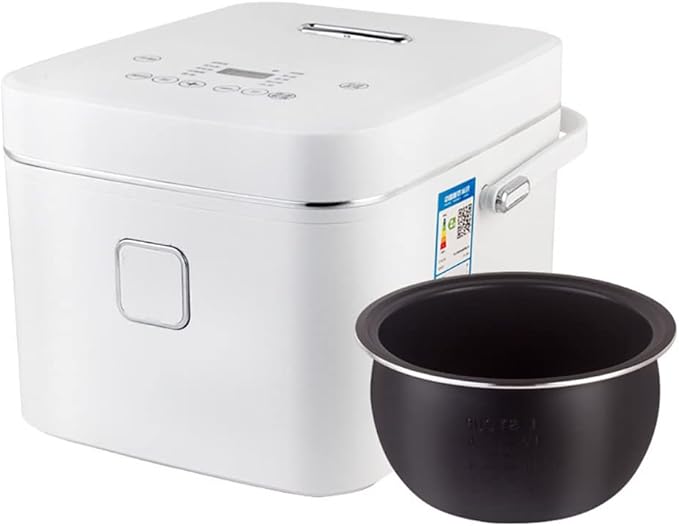 Home 3L Multifunctional Rice Cooker - 550W Touch Panel Pressure Cooker Smart CookwareWhite