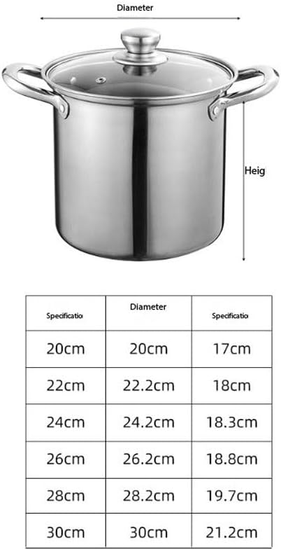 Thickened Soup Pot 6-piece Set Hotel Restaurant Raised Kitchen Household Cookware