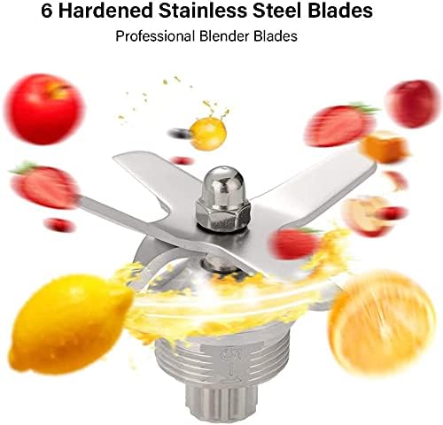 Professional Countertop Blender with 1400-Watt Base Smoothie BlenderBuilt-in TimerHigh Power Blender 2L Cups for Frozen DrinksShakes and Smoothies