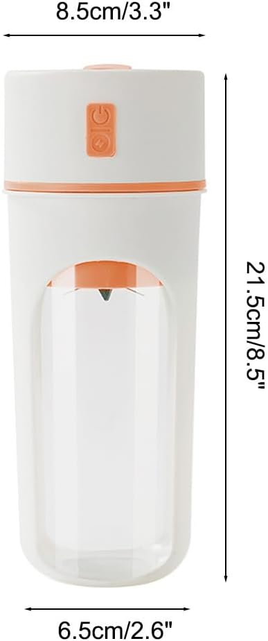 Personal Blender 480ml Small Blenders with 6-Blade Surround Blade for Home Sport Office Camping