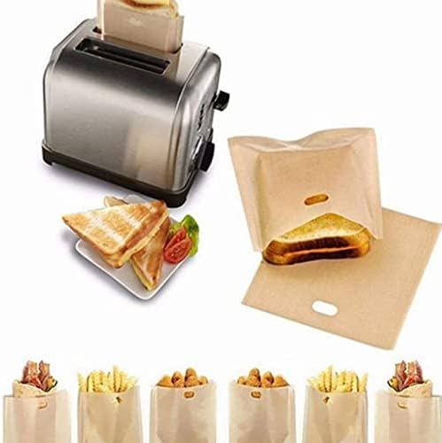 Nebel 20 Pcs Toaster Bags Non Stick Toaster Storage Bags Reusable Bags for Toaster