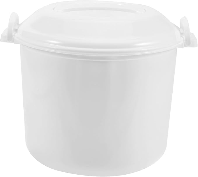 Microwave Rice Cooker with Lid Portable Multifunctional Steamer Tray Plastic Container for Healthy Cooking and Convenient Meal Prep at Home