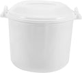 Microwave Rice Cooker with Lid Portable Multifunctional Steamer Tray Plastic Container for Healthy Cooking and Convenient Meal Prep at Home