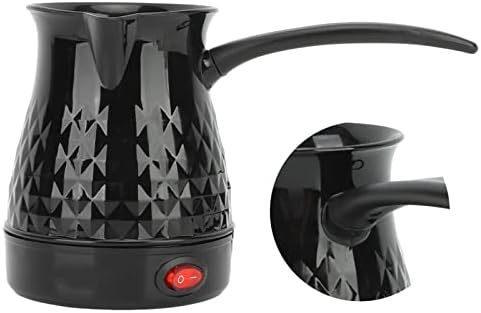 Yosoo Mini Turkish Style Coffee Maker 600ml Electric Turkish Coffee Pot with Removable Anti Scald Handle 600W Hot Water Kettle for Tea Coffee